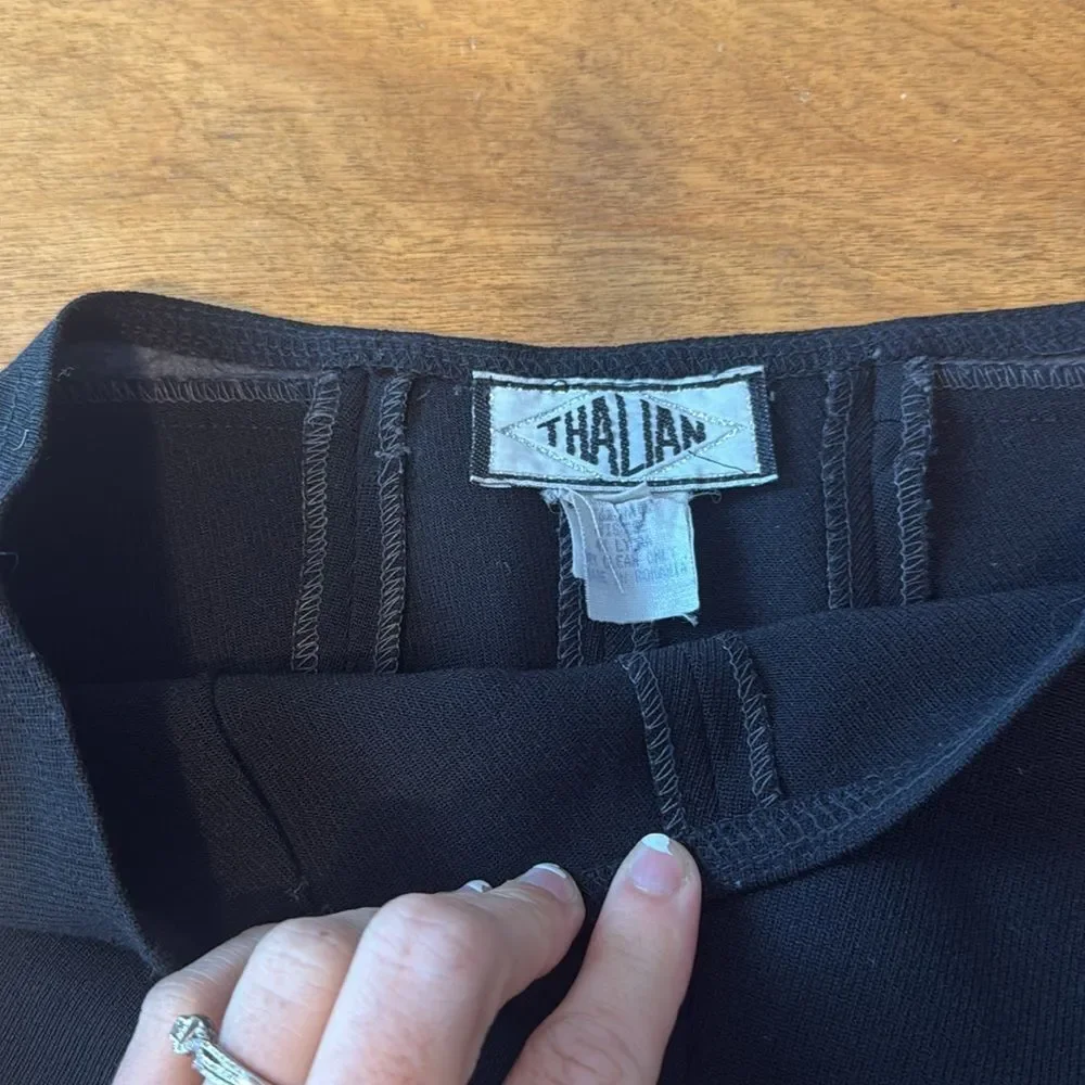 Thalian Sleek Black Pants